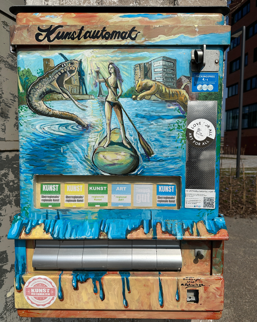 Kunstautomat im Harburger Hafen